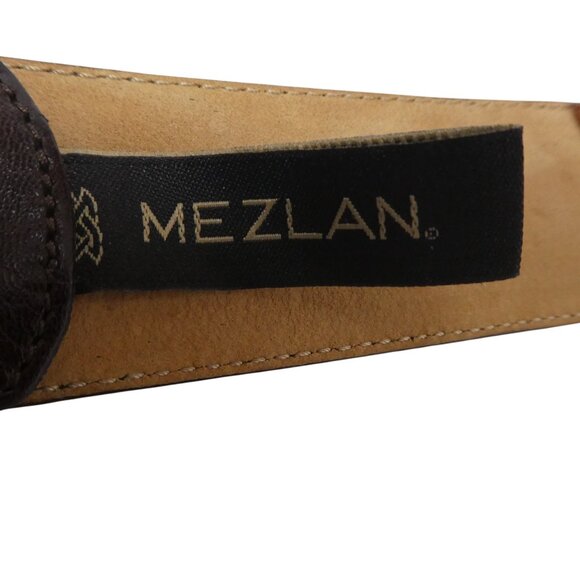Mezlan Brown Genuine Crocodile Leather Mens Belt - Picture 6 of 9